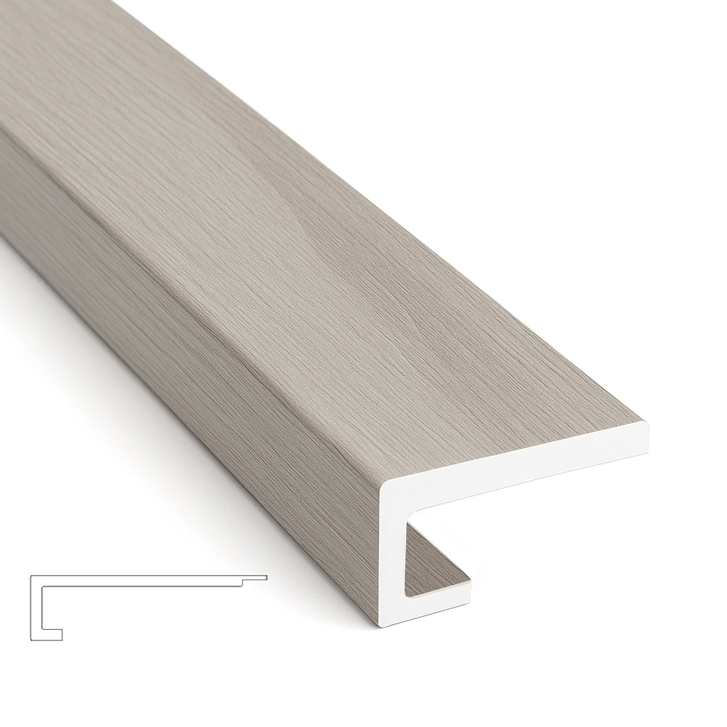 Flush Stair Nose Georgia Grey 8Lf | Porcemall