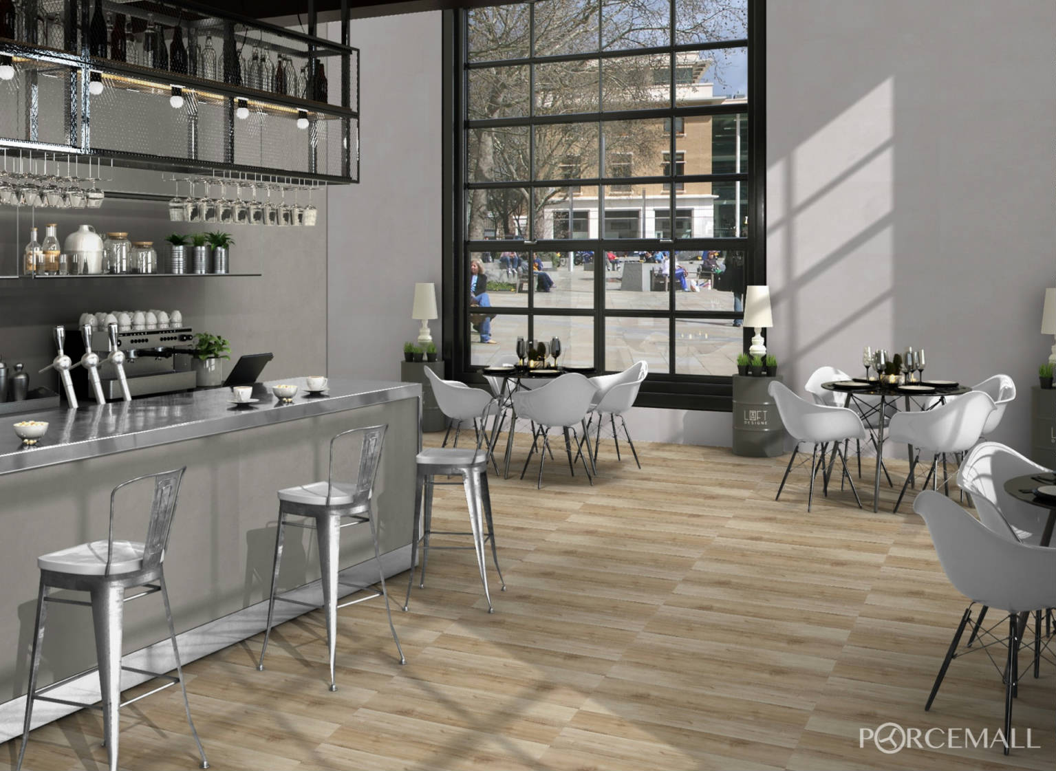 Crystal Wood Vinyl Flooring in a finished installation