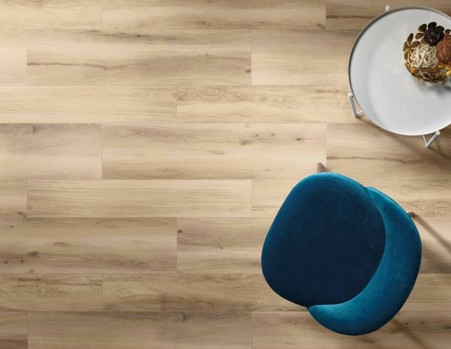 Hollywood Wood Tile Porcelain Tile in a finished installation