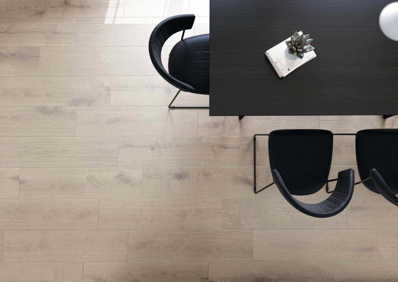 Vasey Wood Tile Porcelain Tile in a finished installation