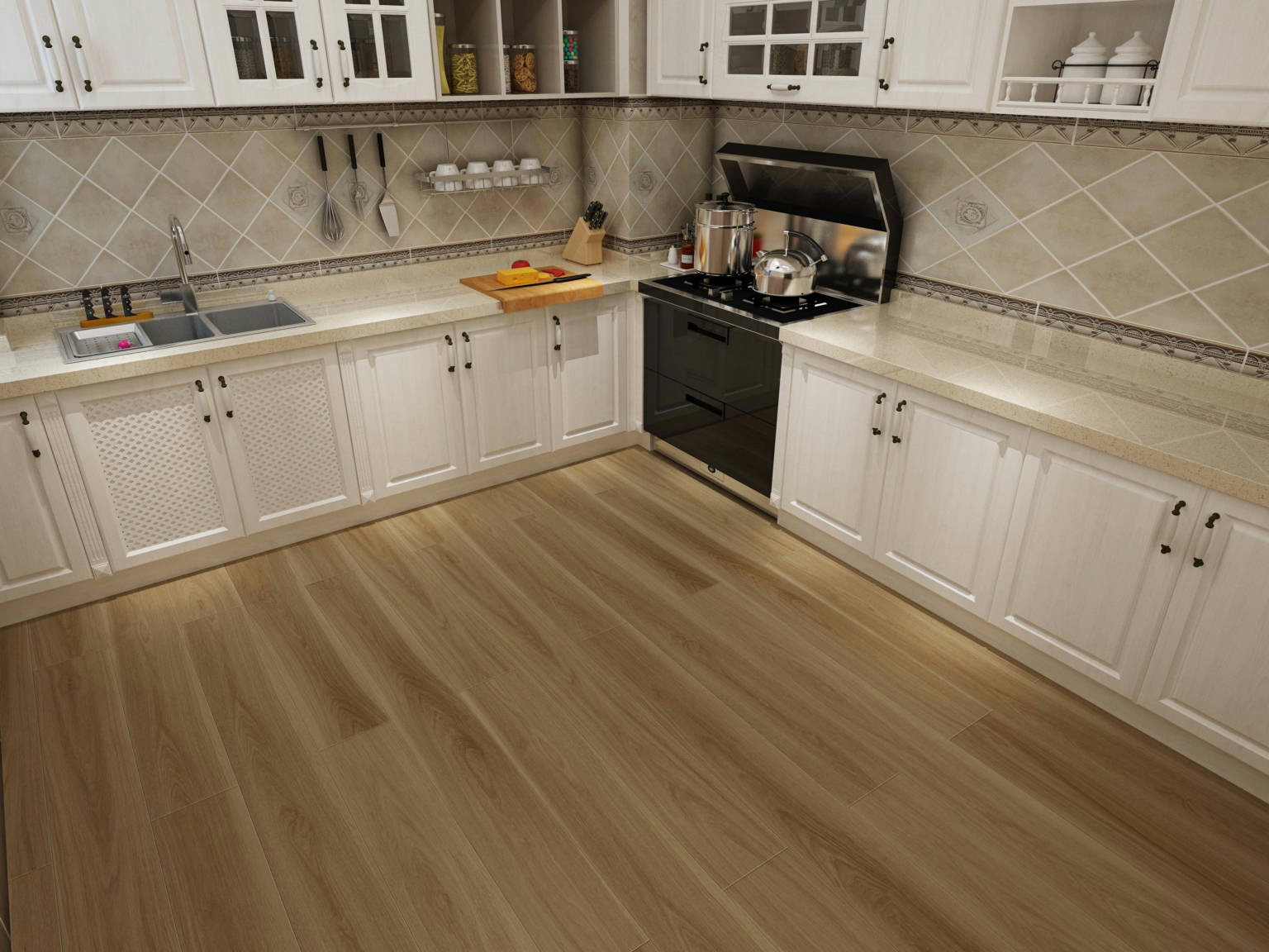 Element Wood Laminate in a finished installation